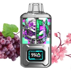 CRAZYACE Vape 15000 Puffs Dual Tank – Sakura Grape